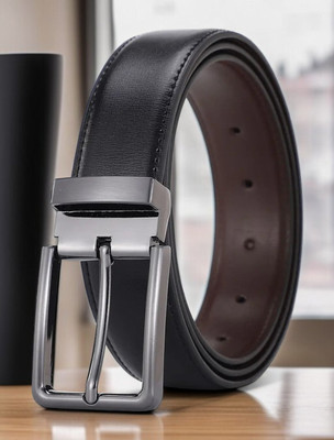 Roadster Men Casual Black Synthetic Reversible Belt