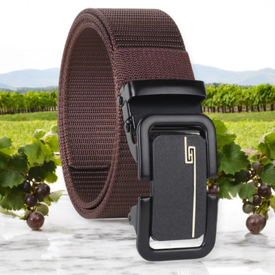 LOBATA LIFESTYLE Men Casual, Formal, Party Brown Nylon Belt