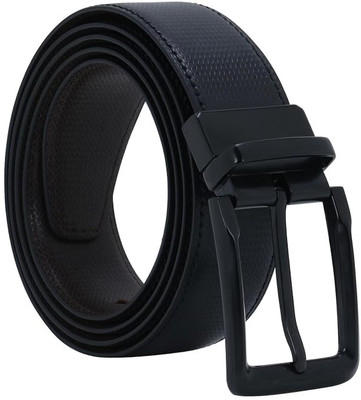 A K Daller Fashion Men & Women Casual, Evening, Formal, Party Black Genuine Leather Reversible Belt