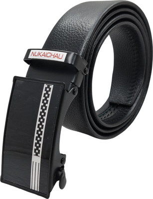 NUKAICHAU Boys Formal, Casual, Evening, Party Black Artificial Leather, Texas Leatherite Belt