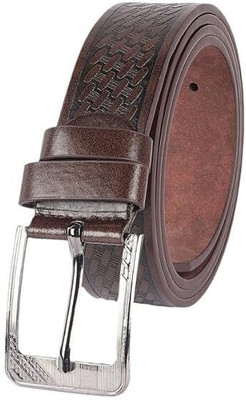 ZEVORA Men Casual, Formal Brown Texas Leatherite Belt