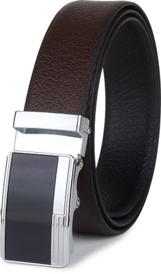 LOOPA Men Formal, Casual, Evening, Party Brown Genuine Leather Reversible Belt