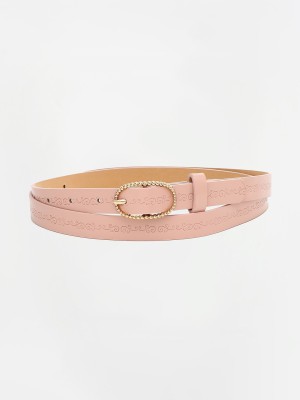 Ginger by Lifestyle Women Pink Synthetic Belt