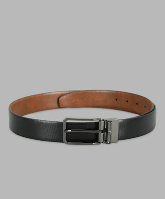 VAN HEUSEN Men Black, Brown Genuine Leather Belt