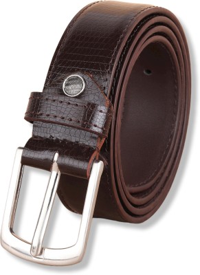 ZORO Men Casual, Evening, Formal, Party Brown Artificial Leather, Texas Leatherite Belt