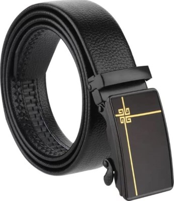 Daller Men & Women Casual, Evening, Formal, Party Black Genuine Leather Belt