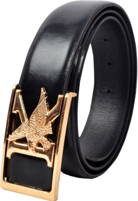 LEATHERTONE Men Casual, Party Black Texas Leatherite Belt