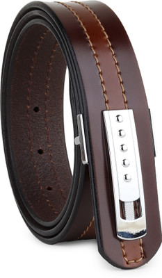 LOOPA Men Formal, Casual, Evening, Party Brown Genuine Leather Belt