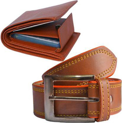 SunShopping Men Formal, Casual, Evening, Party Tan Synthetic Belt