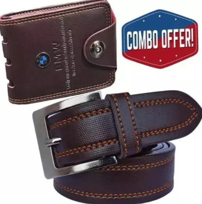 OODI Men Brown Artificial Leather Belt