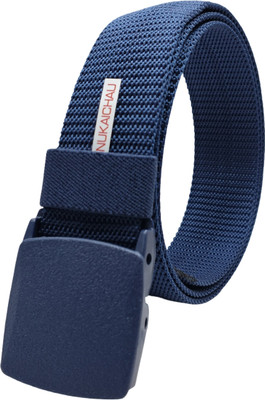 NUKAICHAU Men Casual, Evening, Party Blue Nylon Belt