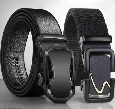 zaphod Men Black Nylon, Synthetic Belt