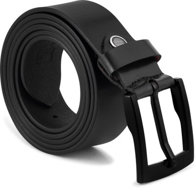LLVY Men Casual, Evening, Formal, Party Black Genuine Leather Belt