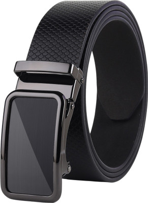 Roadster Men Formal Black Genuine Leather Belt