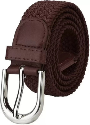 VILDTH Men & Women Casual Brown Canvas Belt