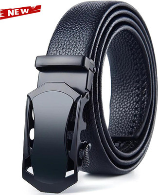 PROVOGUE Men Black Texas Leatherite Belt
