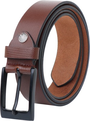 ZACHARIAS Men Formal, Casual Brown Genuine Leather, Texas Leatherite Belt