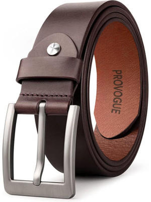 PROVOGUE Men Casual, Formal, Party Brown Genuine Leather Belt