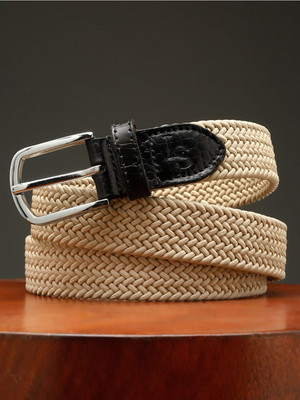 LOUIS STITCH Men Casual Beige Nylon Belt