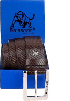 WILDBUFF Boys Casual Brown Genuine Leather Belt