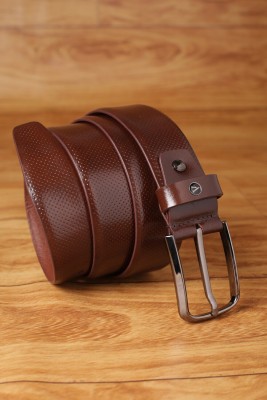 VAN HEUSEN Men Casual Brown Genuine Leather Belt