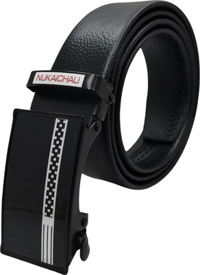 NUKAICHAU Boys Formal, Casual, Evening, Party Black Artificial Leather, Texas Leatherite Belt