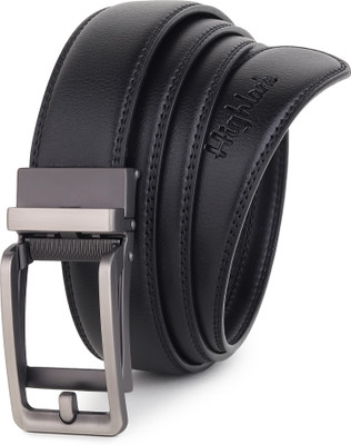 Highlark Men Evening, Formal, Casual, Party Black Genuine Leather Belt