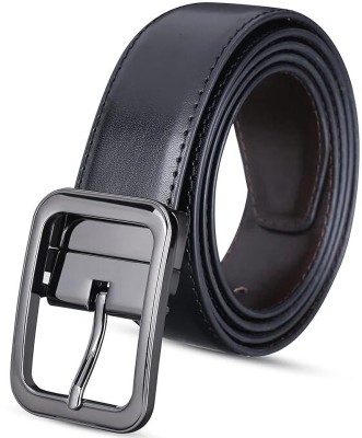 AZIBO Men Casual, Evening, Formal, Party Black, Brown Texas Leatherite Reversible Belt