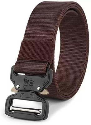Icongadget Men Casual, Formal, Evening, Party Brown Nylon Belt