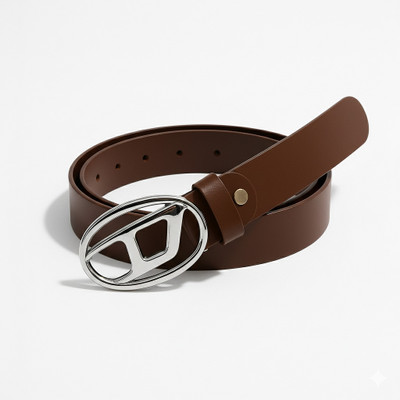 xelcis Men & Women Casual, Evening, Formal, Party Brown Genuine Leather Belt