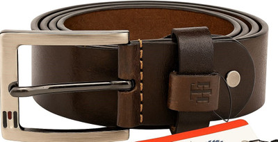 THB Men Party Black Genuine Leather Belt