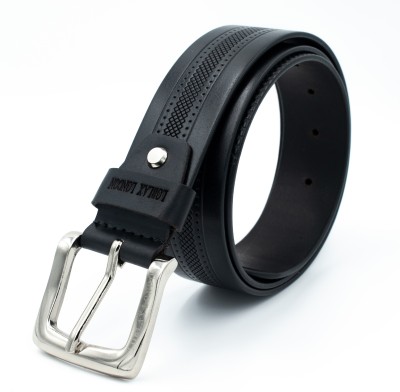 LOBLAX LONDON Men Casual, Evening, Formal, Party Black Genuine Leather Belt