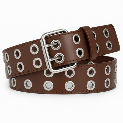VEMILIO Men & Women Casual, Party Brown Artificial Leather Belt