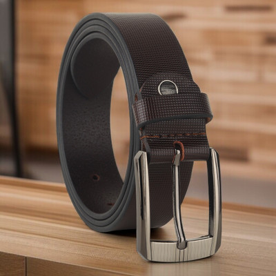 Roadster Men Formal Black Genuine Leather Belt