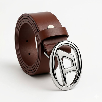 xelcis Men & Women Casual, Evening, Formal, Party Brown Genuine Leather Belt