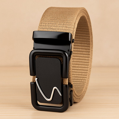 PROVOGUE Men Casual, Evening, Evening, Party Beige Nylon Belt