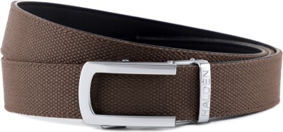 HALDEN Men Casual, Formal, Party Brown Canvas Belt