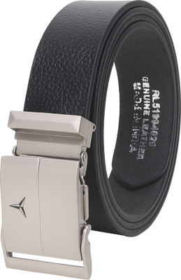 METRONAUT Men Formal, Casual, Party, Evening Black Genuine Leather Belt