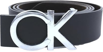 LEATHERTONE Men Casual, Evening, Formal, Party Black Artificial Leather Belt