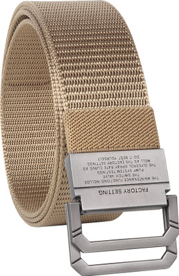 zaphod Men Beige Nylon Belt