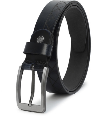 Roadster Men Formal Black Genuine Leather Belt