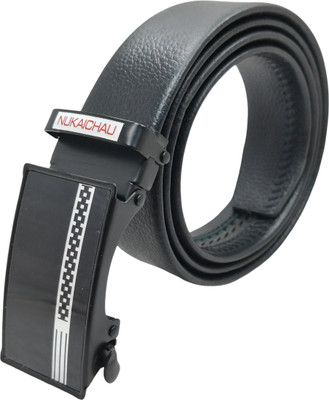 NUKAICHAU Boys Formal, Casual, Evening, Party Black Artificial Leather, Texas Leatherite Belt