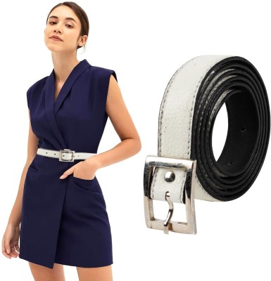 CIMONI Women Casual White Artificial Leather Belt