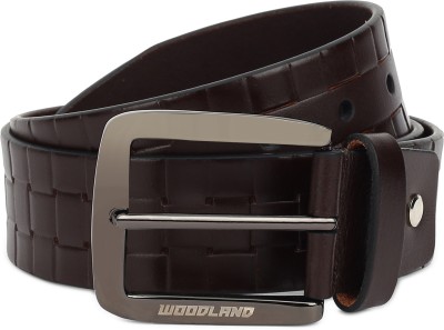 WOODLAND Men Casual, Formal Brown Genuine Leather Belt