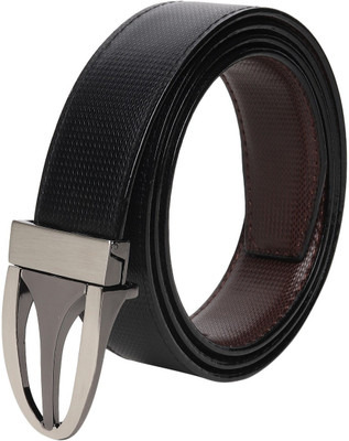 PROVOGUE Men Casual Black Synthetic Reversible Belt