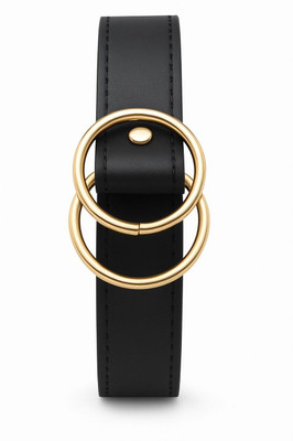 Niddleman Women Casual, Formal Black Artificial Leather Belt