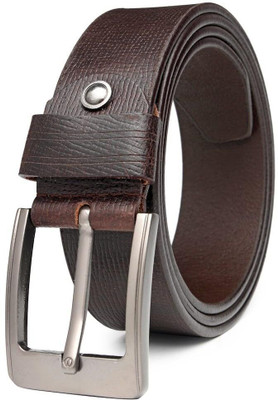 Mistercraft Men Casual Brown Genuine Leather Belt