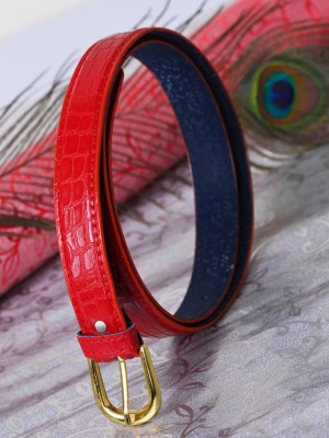 Dressberry Women Casual Red Artificial Leather Belt