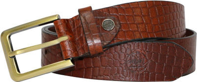MM designs Men Formal, Casual, Party Tan Genuine Leather Belt
