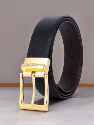 LAWMAN PG3 Men Casual, Evening, Formal, Party Black, Brown Artificial Leather Reversible Belt